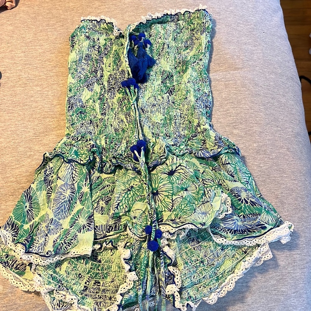 Poupette St Barth strapless romper size xs